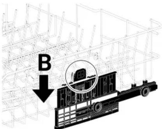 BEKO BM 5145 WF I - Üst sepet yüksekliğinin ayar- lanması - 2