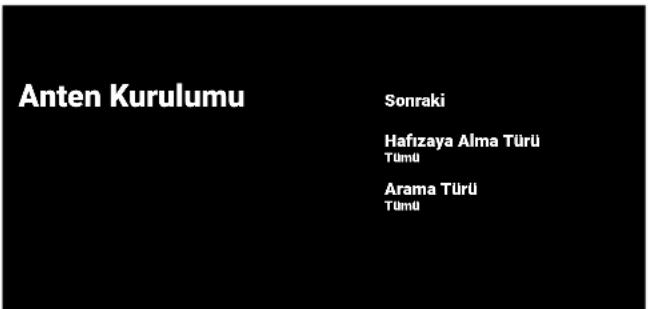 Anten Kurulumu Sonraki Hafizaya Alma Türü Tümü Arama Türü Tümü