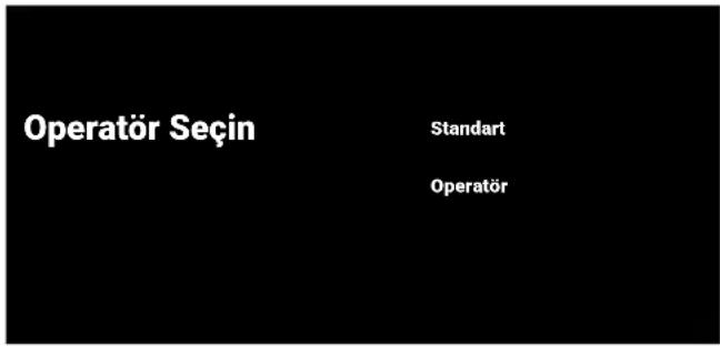 Operatör Seçin Standart Operatör