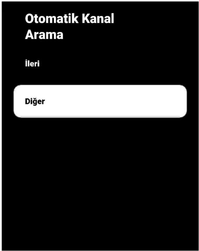 Otomatik Kanal Arama İleri Diğer