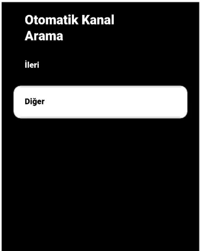 Otomatik Kanal Arama İleri Diğer
