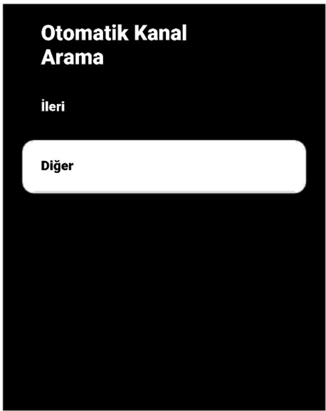 Otomatik Kanal Arama İleri Diğer