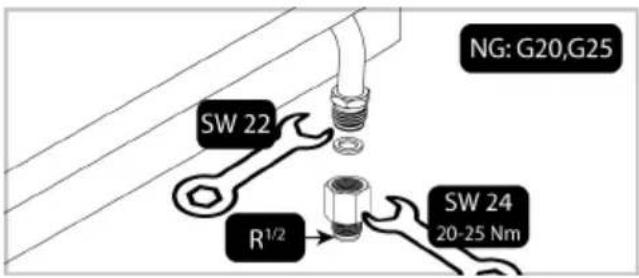 NG: G20,G25 SW 22 R1/2 SW 24 20-25 Nm