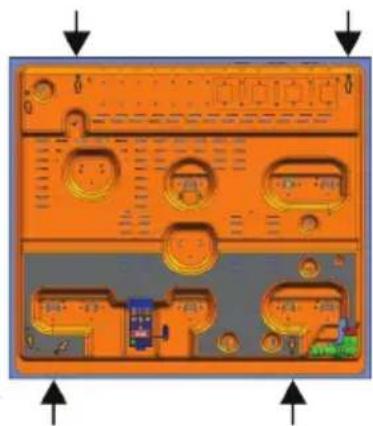 BEKO BOCD T 6010 ESR - Alt görünüş (bağlantı delikleri) - 1