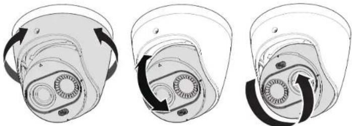 Hanwha Vision TNM-C2722TDR - KAMERANIN İZLEME YÖNÜNÜN AYARLANMASI - 2