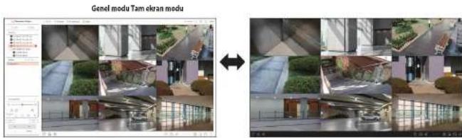 Genel modu Tam ekran modu