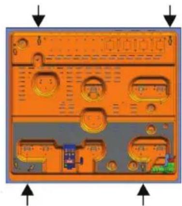 Arçelik OCD T 601 ESR - Alt görünüş (bağlantı delikleri) - 1