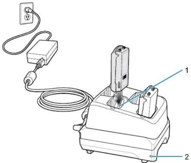 ZEBRA MC3300ax - Yuvalı Yedek Pil Şarj Cihazı - 1