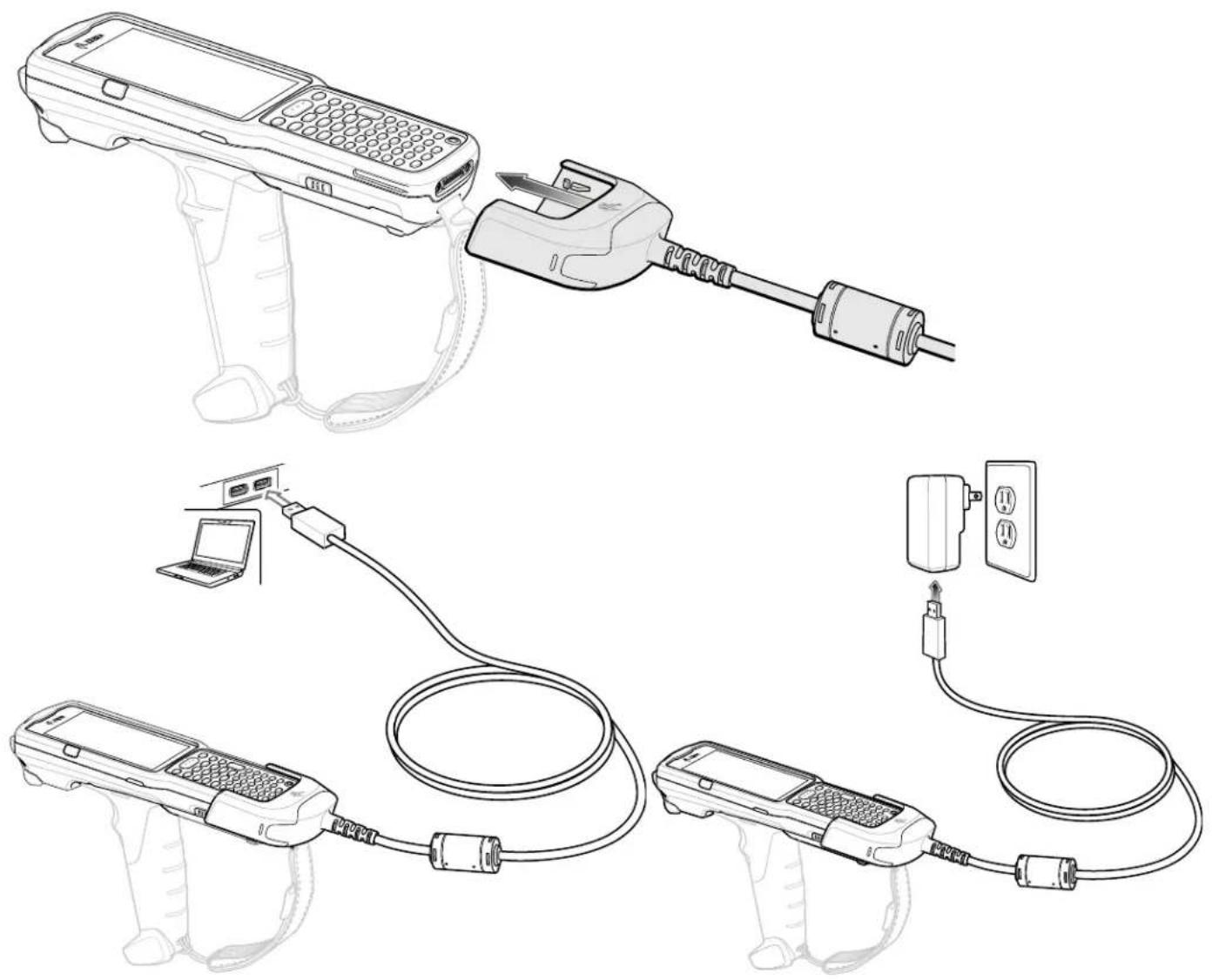 ZEBRA MC3300ax - USB Şarj Kablosu: - 1