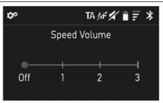 Speed Volume Off 1 2 3
