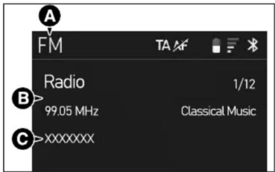 A FM TA B Radio 99.05 MHz 1/12 Classical Music C XXXXXXXXX