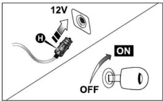 12V H ON OFF