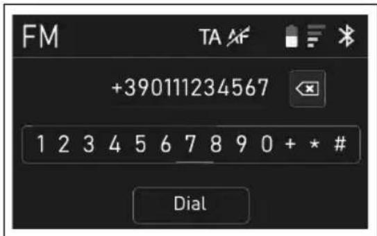FM +390111234567 1 2 3 4 5 6 7 8 9 0 + * # Dial