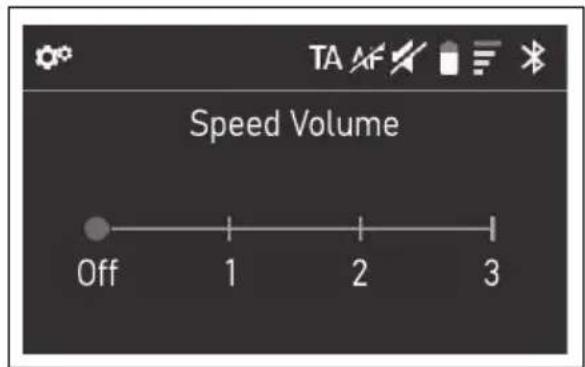 Speed Volume Off 1 2 3