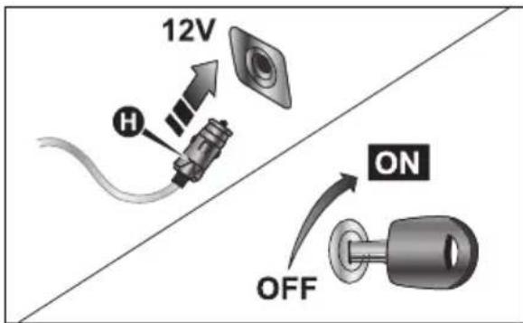 12V H ON OFF
