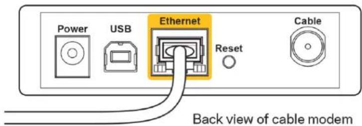 LINKSYS AC5400 - Повідомлення Your Internet cable is not plugged («Мережевий кабель не під'єднано») - 2