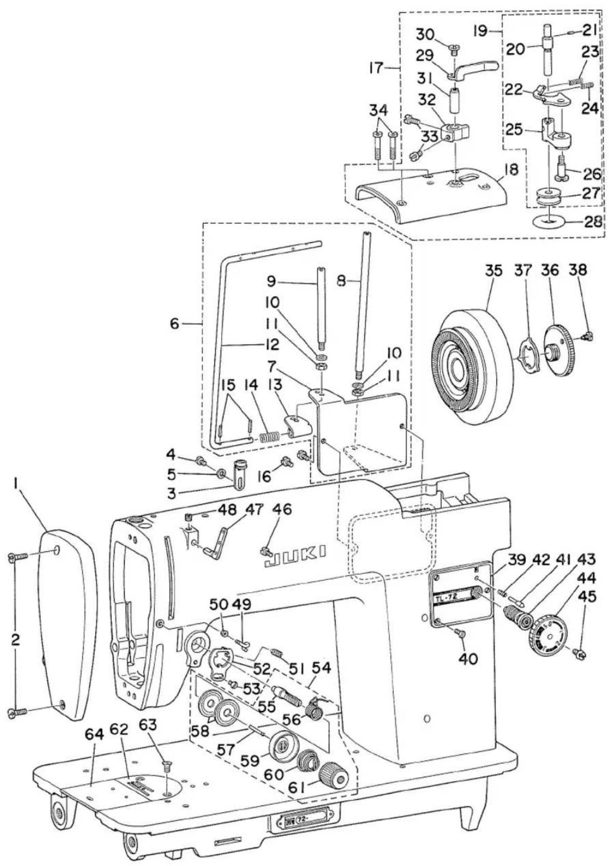 JUKI TL-72 - Faulty stitch condition - 1