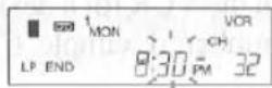 FUNAI FV2161 - Set the end minute ("END" appears) - 1