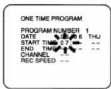 SYLVANIA 2945LF - Set the start hour - 1