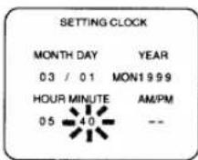 SYLVANIA 2945LF - Select the minute - 1