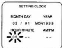SYLVANIA 2945LF - Select the hour - 1