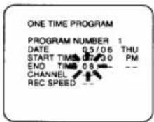 SYLVANIA 2945LF - Set the end hour - 1