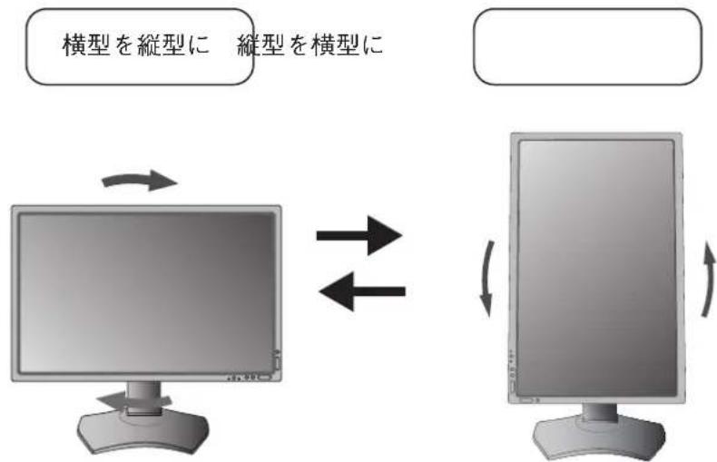 NEC MultiSync LCD-P242W-B5 - 縦型に回転する - 1