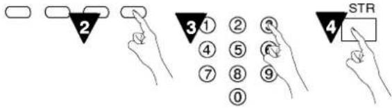2 3①②③ ④⑤⑥ ⑦⑧⑨ ⑩ 4 STR