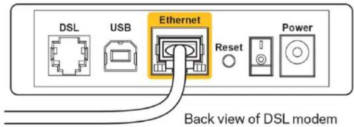 LINKSYS EA9500 - Μηνυμα «Το κολώδι ο Internet δεν εί ναι συνδεδεμένο (Your Internet cable is not plugged in)» - 3
