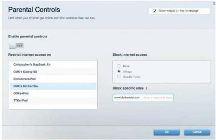 LINKSYS EA9500 - Parental Controls (Kiểm soát của cha mẹ) - 1