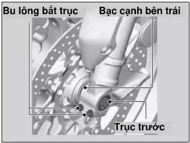 Bu lông bắt trục Bạc cạnh bên trái Trực trước