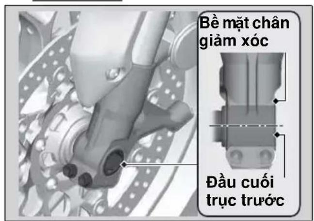 Bề mặt chân giảm xóc Đầu cuối trục trước