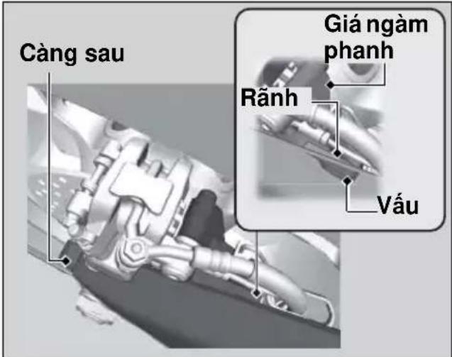 Càng sau Rãnh Giá ngàm phanh Vấu