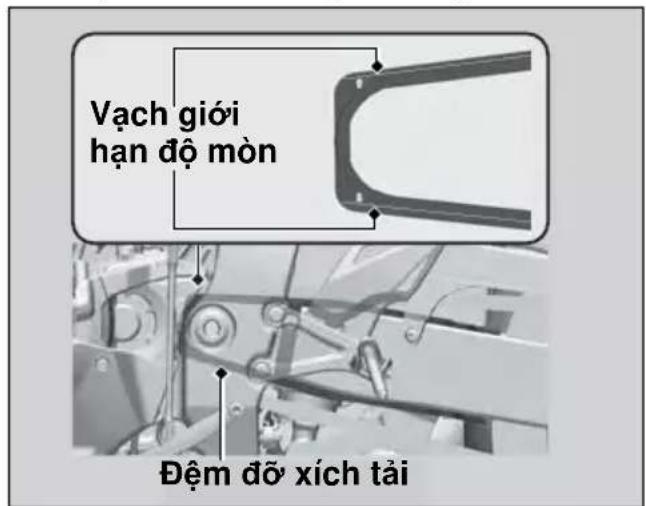 Vạch giới hạn độ mòn Đệm độ xích tải