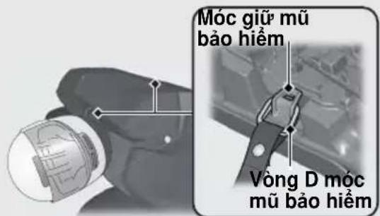 Móc giữ mũ bảo hiểm Vòng D móc müş bảo hiểm