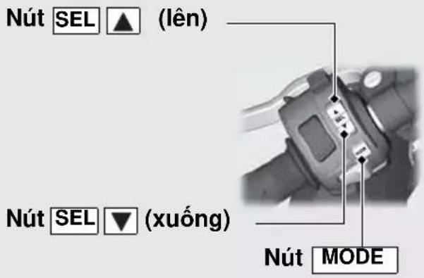 Nút SEL ▲ (lên) Nút SEL ▼ (xuống) Nút MODE