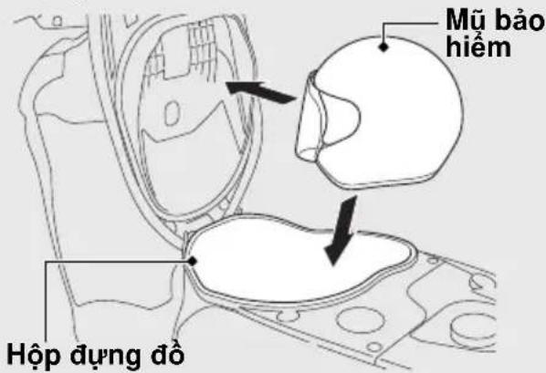 Mũ bảo hiểm Hộp dụng đồ