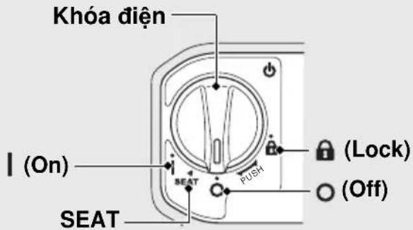 Khóa điện I (On) SEAT PUSH (Lock) (Off)