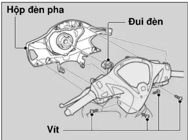 Hộp đèn pha Đui đèn Vít