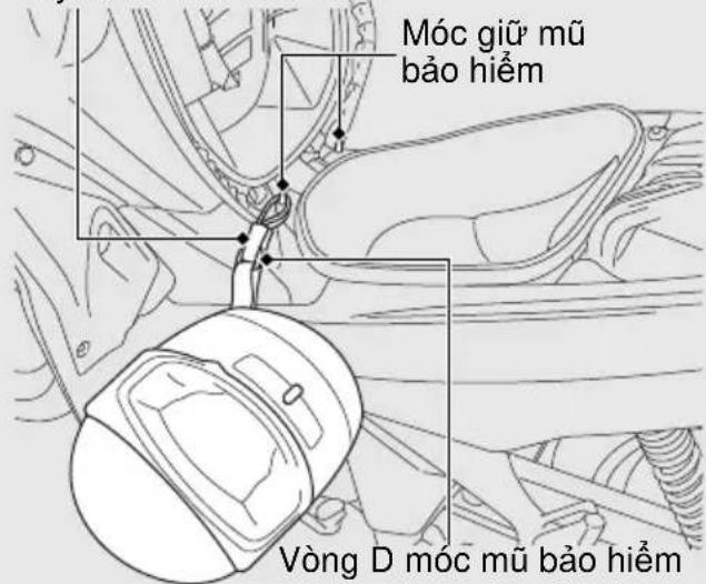Móc giữ mũ bảo hiểm Vòng D móc mũ bảo hiểm