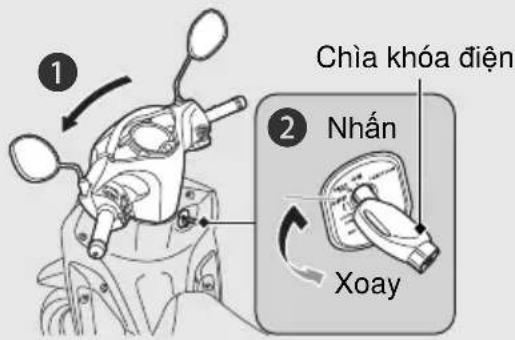Chia khóa điện Nhấn Xoay