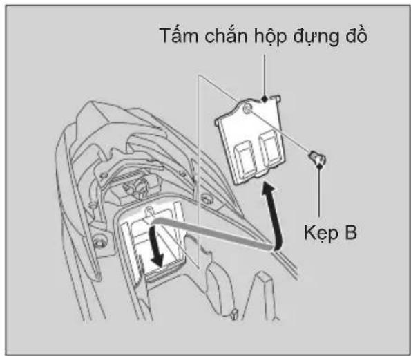 Tấm chấn hộp dụng đỏ Kẹp B