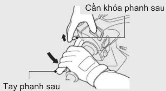 Cần khóa phanh sau Tay phanh sau