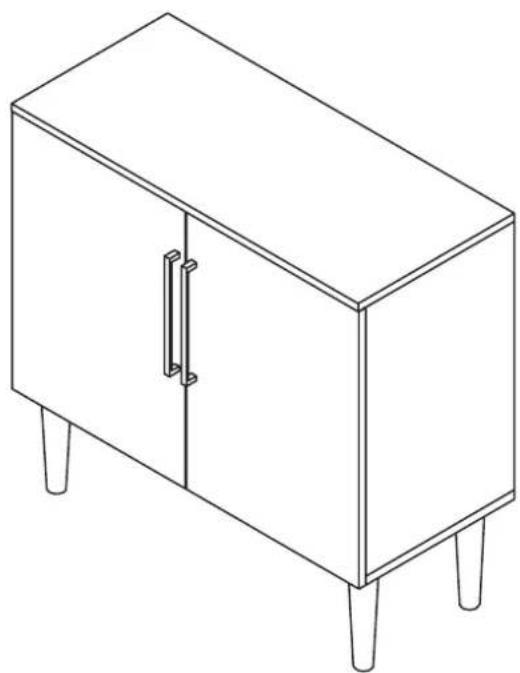 Crosley Everett CF6122 - Console Cabinet CF6122 - 34