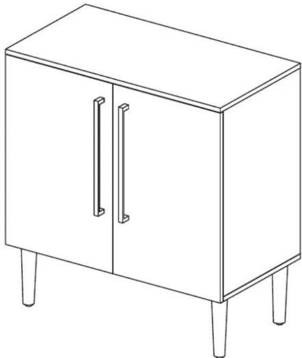Crosley Everett CF6122 - Console Cabinet CF6122 - 1
