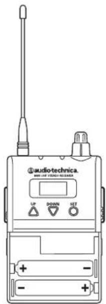 Audio-Technica M3 - 如何把电池装入 M3R 立体声接收机 - 1