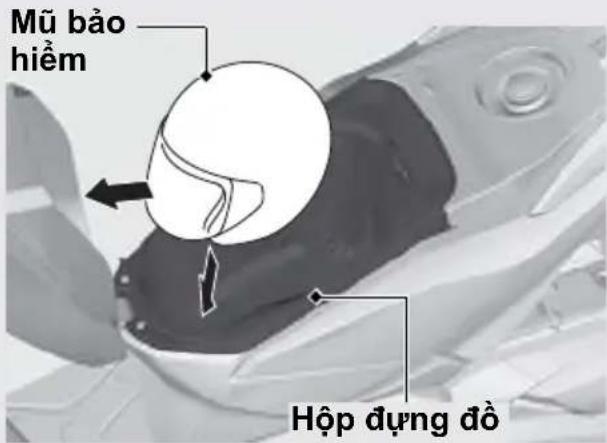 Mũ bảo hiểm Hộp dụng đồ