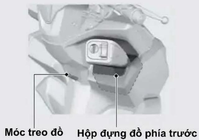 Móc treo đồ Hộp dụng đồ phía trước