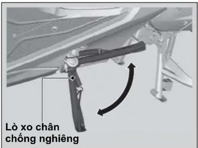 Lò xo chân chống nghiêng