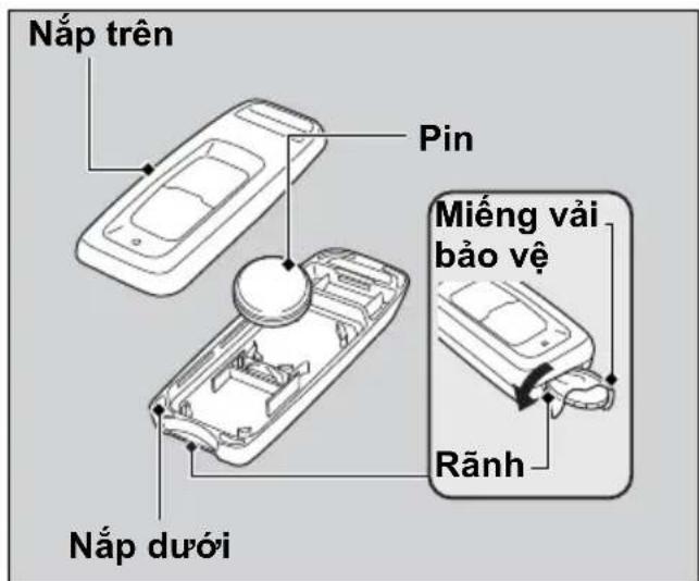 Nắp trên Pin Miếng vải bảo vệ Rãnh Nắp dưới